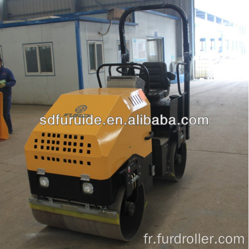 Compacteur d'asphalte de rouleau de tambour d'essence de machines de construction double (FYL-900)